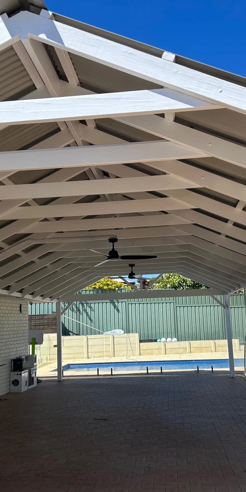 Patio timber restoration