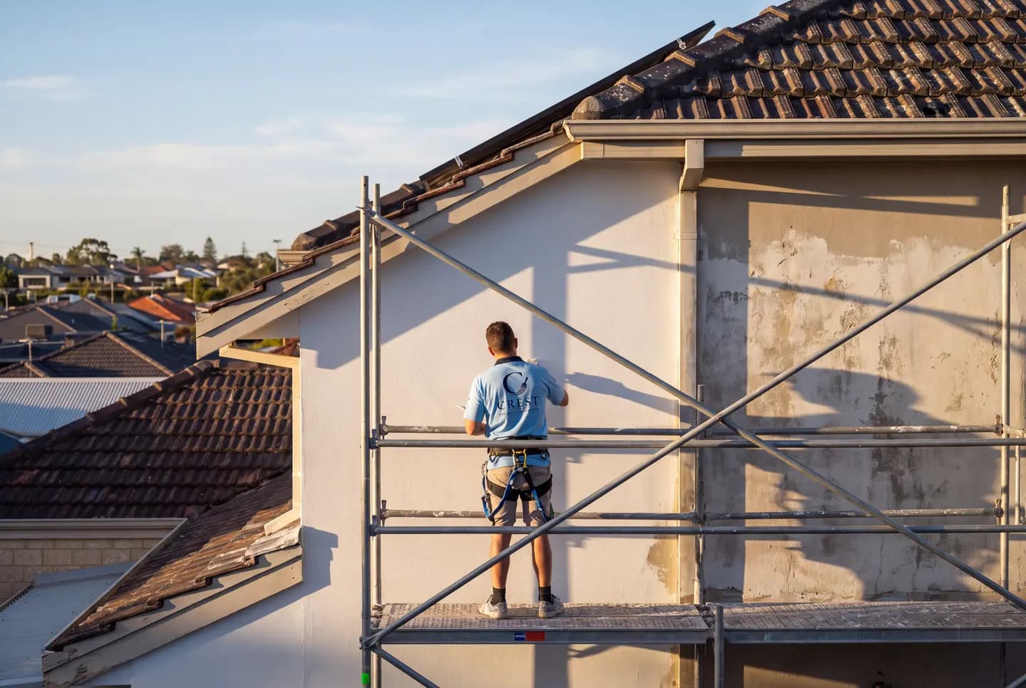The exterior of a freshly painted Perth home