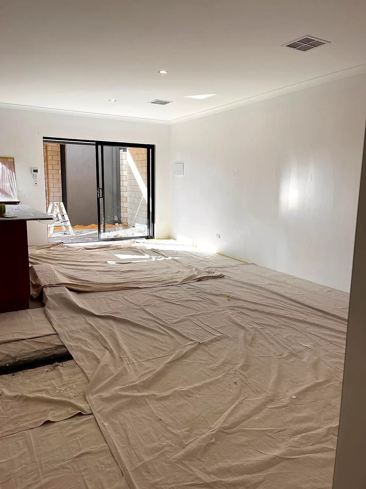 Interior repaint in progress, Mirrabooka
