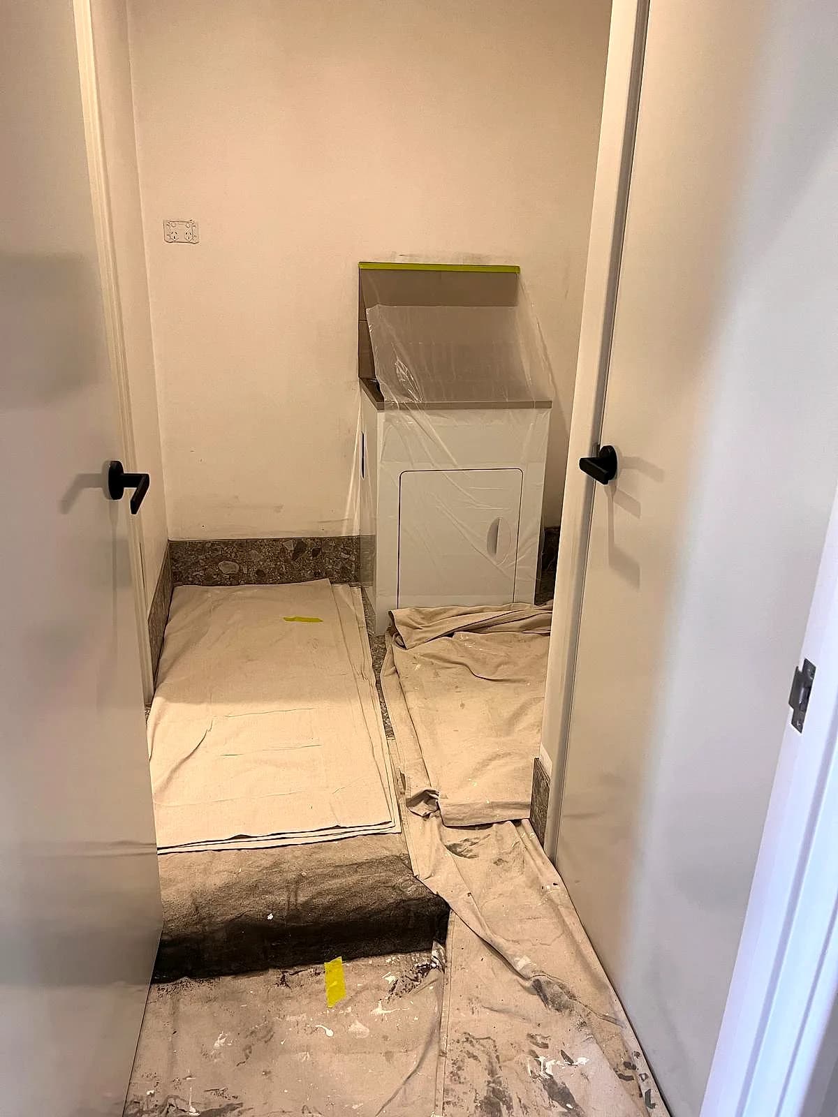 Interior repaint in progress, Mirrabooka
